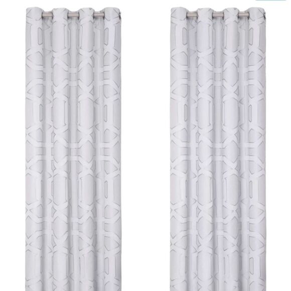 Five Queens Court Kennedy Window Panel Pair - Picture 1 of 5